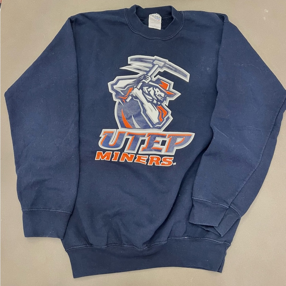 UTEP Miners Navy Crewneck Sweater